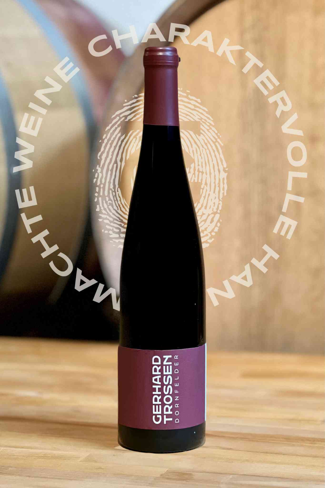 Bild einer Flasche Dornfelder mit Siegel