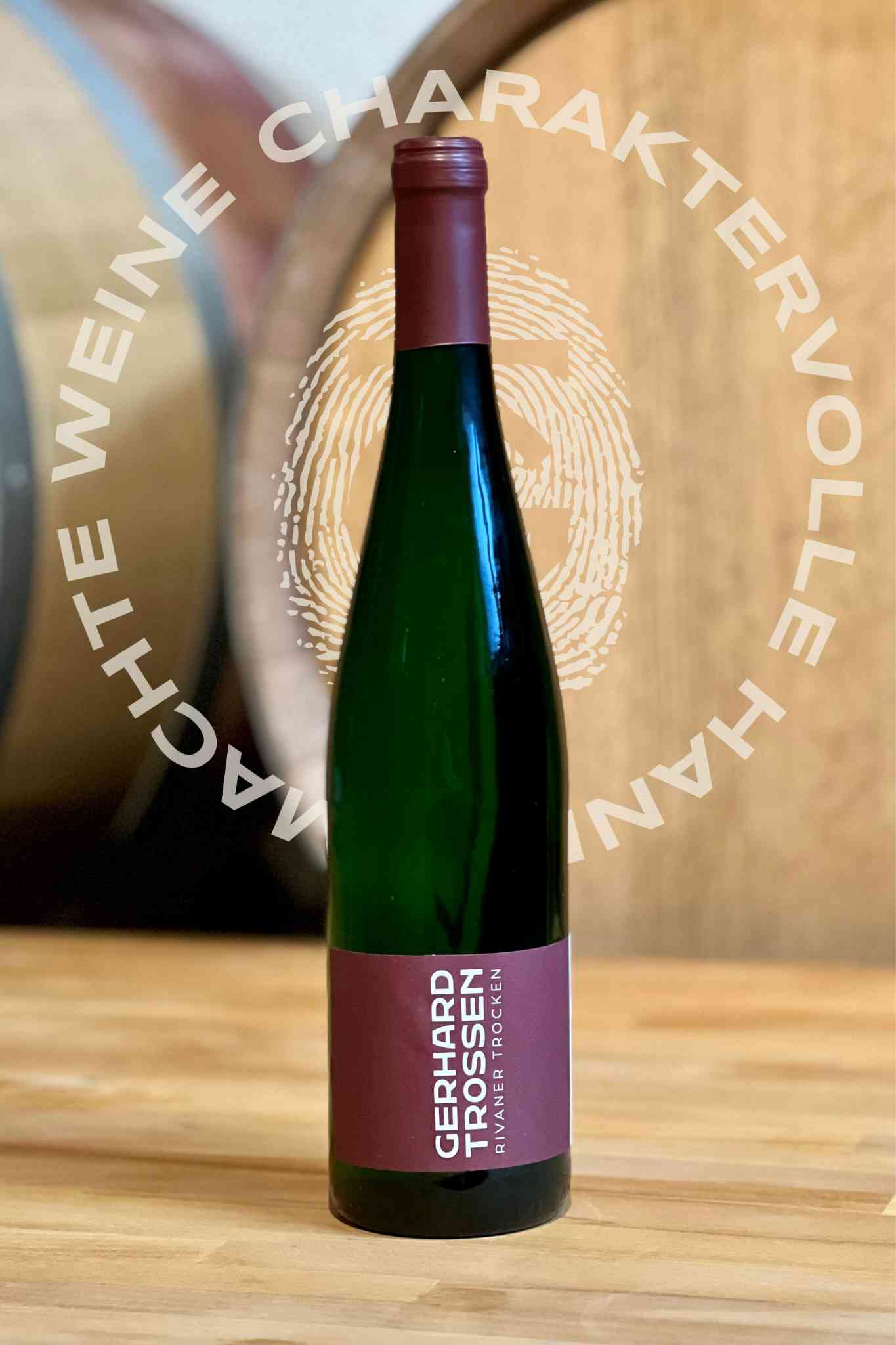 Bild einer Flasche Rivaner trocken